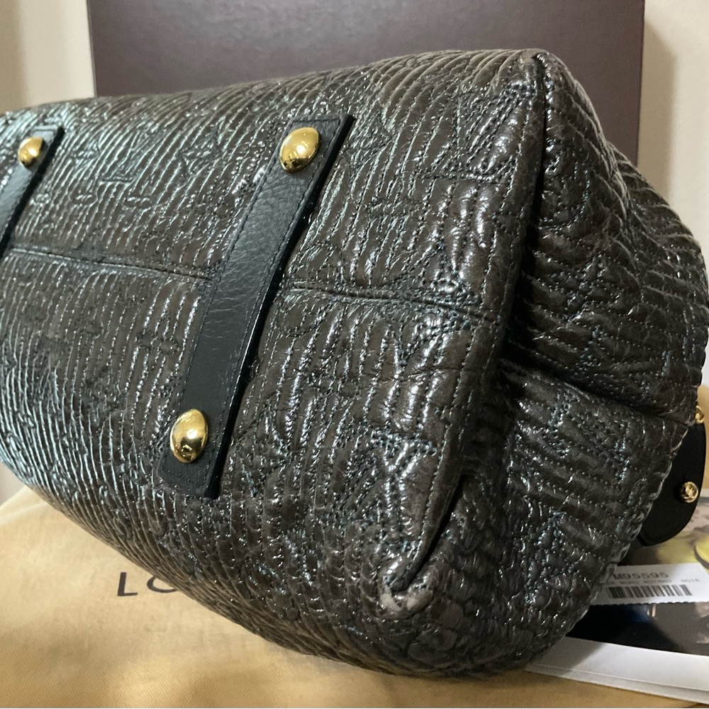Louis Vuitton Biker Mono Motard Lambskin Limited  Noir Satchel - Picture 10 of 16